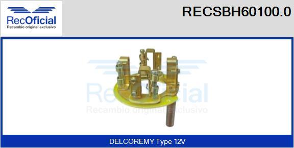 RECOFICIAL RECSBH60100.0 - Държач, карбонови четки vvparts.bg