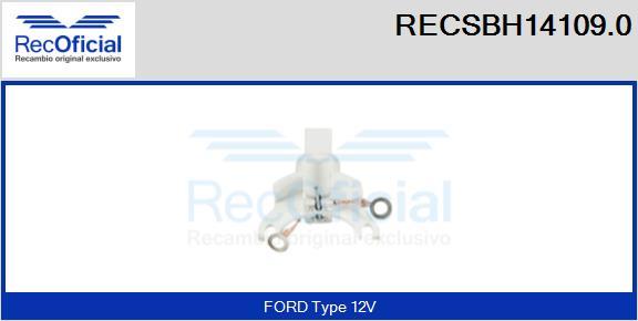 RECOFICIAL RECSBH14109.0 - Държач, карбонови четки vvparts.bg