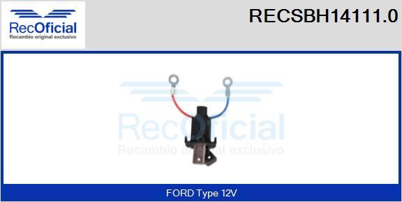 RECOFICIAL RECSBH14111.0 - Държач, карбонови четки vvparts.bg