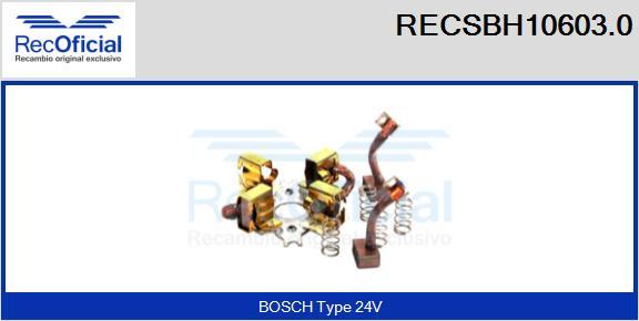 RECOFICIAL RECSBH10603.0 - Държач, карбонови четки vvparts.bg