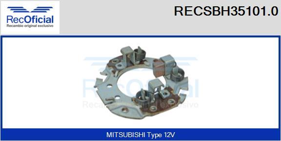 RECOFICIAL RECSBH35101.0 - Държач, карбонови четки vvparts.bg