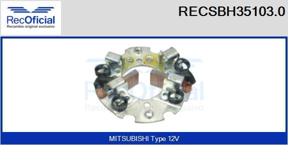 RECOFICIAL RECSBH35103.0 - Държач, карбонови четки vvparts.bg