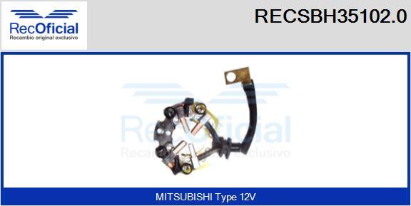 RECOFICIAL RECSBH35102.0 - Държач, карбонови четки vvparts.bg