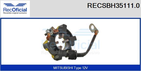 RECOFICIAL RECSBH35111.0 - Държач, карбонови четки vvparts.bg