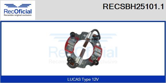 RECOFICIAL RECSBH25101.1 - Държач, карбонови четки vvparts.bg