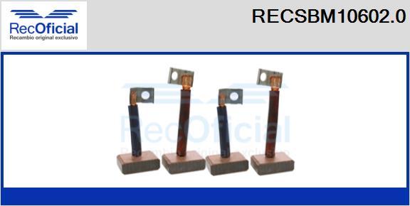 RECOFICIAL RECSBM10602.0 - Въглеродна четка, стартер vvparts.bg