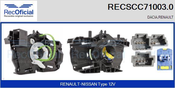 RECOFICIAL RECSCC71003.0 - Лентов кабел, Airbag vvparts.bg