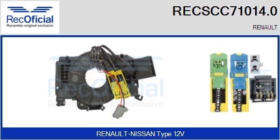 RECOFICIAL RECSCC71014.0 - Лентов кабел, Airbag vvparts.bg