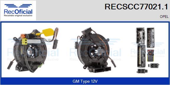 RECOFICIAL RECSCC77021.1 - Лентов кабел, Airbag vvparts.bg