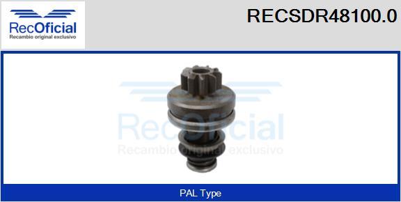 RECOFICIAL RECSDR48100.0 - Зъбно колелце, стартер vvparts.bg