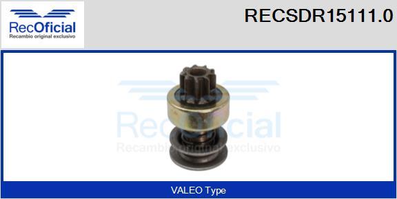 RECOFICIAL RECSDR15111.0 - Зъбно колелце, стартер vvparts.bg