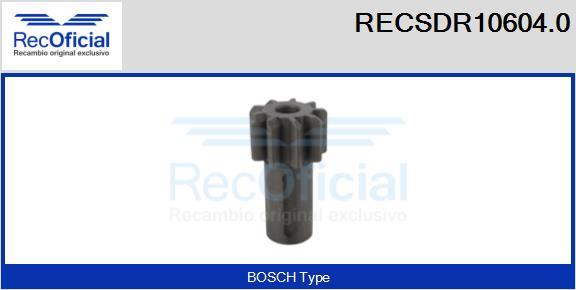 RECOFICIAL RECSDR10604.0 - Зъбно колелце, стартер vvparts.bg