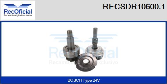 RECOFICIAL RECSDR10600.1 - Зъбно колелце, стартер vvparts.bg