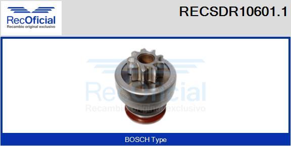 RECOFICIAL RECSDR10601.1 - Зъбно колелце, стартер vvparts.bg