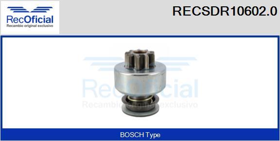 RECOFICIAL RECSDR10602.0 - Зъбно колелце, стартер vvparts.bg