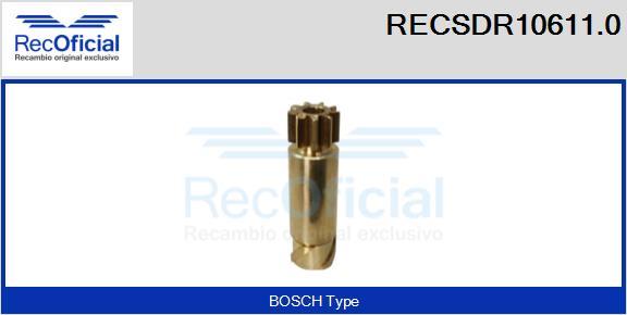 RECOFICIAL RECSDR10611.0 - Зъбно колелце, стартер vvparts.bg