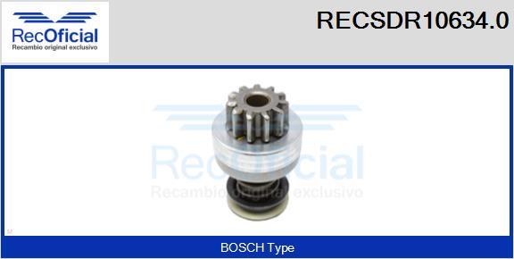 RECOFICIAL RECSDR10634.0 - Зъбно колелце, стартер vvparts.bg