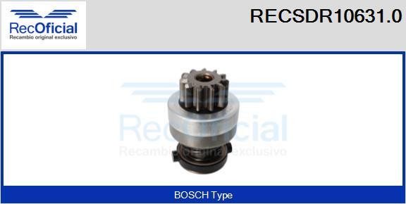 RECOFICIAL RECSDR10631.0 - Зъбно колелце, стартер vvparts.bg