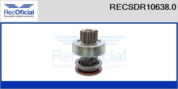 RECOFICIAL RECSDR10638.0 - Зъбно колелце, стартер vvparts.bg