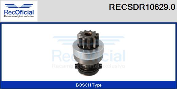 RECOFICIAL RECSDR10629.0 - Зъбно колелце, стартер vvparts.bg