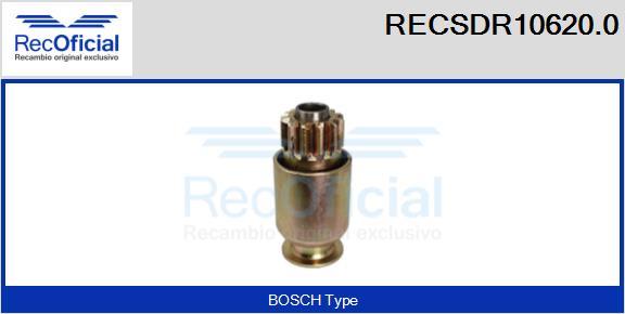 RECOFICIAL RECSDR10620.0 - Зъбно колелце, стартер vvparts.bg