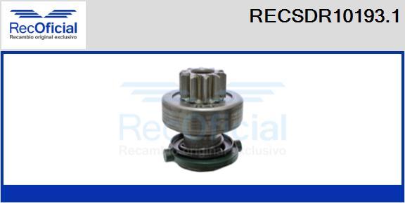 RECOFICIAL RECSDR10193.1 - Зъбно колелце, стартер vvparts.bg