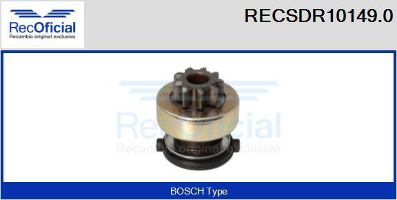 RECOFICIAL RECSDR10149.0 - Зъбно колелце, стартер vvparts.bg