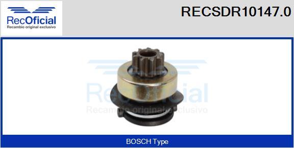 RECOFICIAL RECSDR10147.0 - Зъбно колелце, стартер vvparts.bg