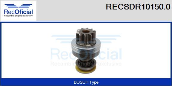 RECOFICIAL RECSDR10150.0 - Зъбно колелце, стартер vvparts.bg