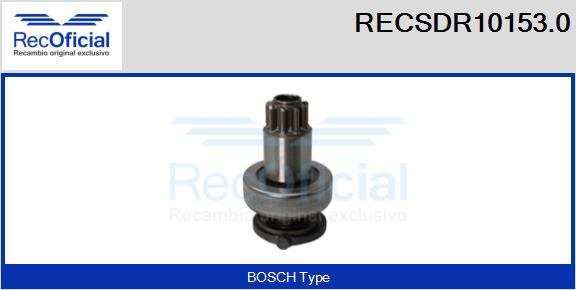 RECOFICIAL RECSDR10153.0 - Зъбно колелце, стартер vvparts.bg