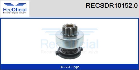 RECOFICIAL RECSDR10152.0 - Зъбно колелце, стартер vvparts.bg