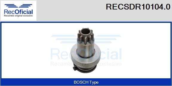 RECOFICIAL RECSDR10104.0 - Зъбно колелце, стартер vvparts.bg