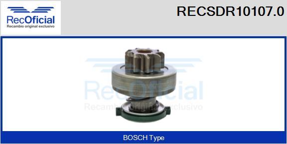 RECOFICIAL RECSDR10107.0 - Зъбно колелце, стартер vvparts.bg