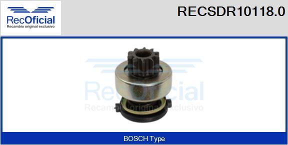 RECOFICIAL RECSDR10118.0 - Зъбно колелце, стартер vvparts.bg