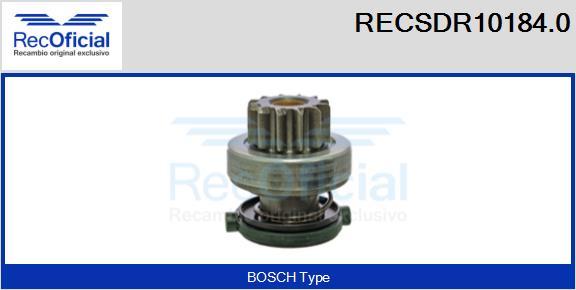 RECOFICIAL RECSDR10184.0 - Зъбно колелце, стартер vvparts.bg