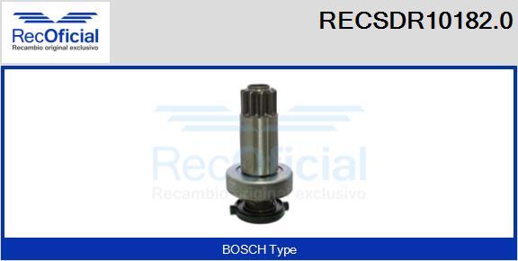 RECOFICIAL RECSDR10182.0 - Зъбно колелце, стартер vvparts.bg