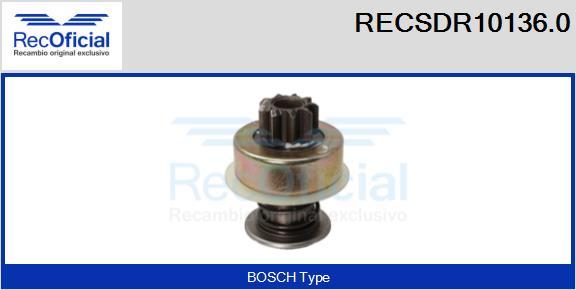 RECOFICIAL RECSDR10136.0 - Зъбно колелце, стартер vvparts.bg