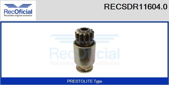 RECOFICIAL RECSDR11604.0 - Зъбно колелце, стартер vvparts.bg