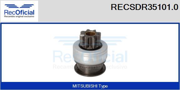 RECOFICIAL RECSDR35101.0 - Зъбно колелце, стартер vvparts.bg