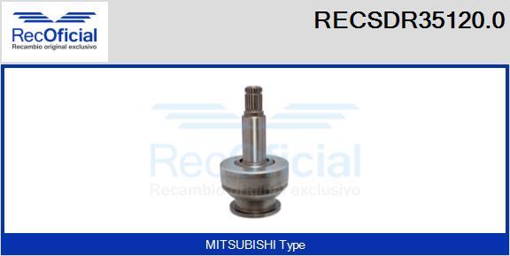 RECOFICIAL RECSDR35120.0 - Зъбно колелце, стартер vvparts.bg