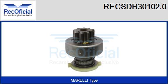 RECOFICIAL RECSDR30102.0 - Зъбно колелце, стартер vvparts.bg