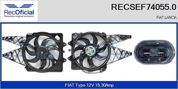 RECOFICIAL RECSEF74055.0 - Електромотор, вентилатор на радиатора vvparts.bg