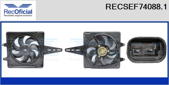 RECOFICIAL RECSEF74088.1 - Електромотор, вентилатор на радиатора vvparts.bg