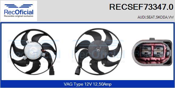 RECOFICIAL RECSEF73347.0 - Вентилатор, охлаждане на двигателя vvparts.bg