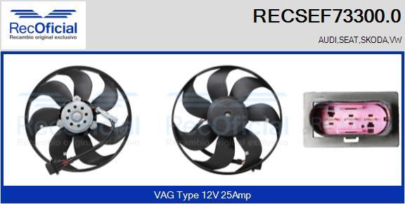 RECOFICIAL RECSEF73300.0 - Вентилатор, охлаждане на двигателя vvparts.bg