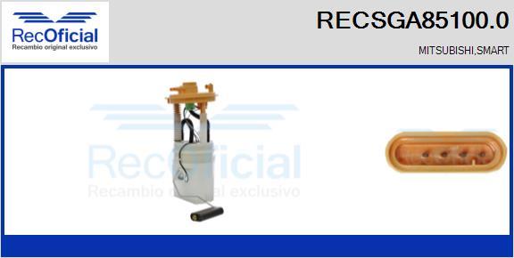 RECOFICIAL RECSGA85100.0 - Горивопроводен модул (горивна помпа+сонда) vvparts.bg