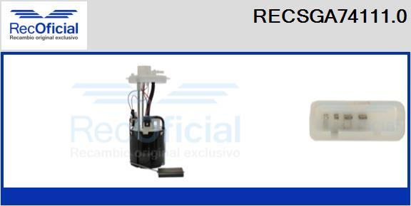 RECOFICIAL RECSGA74111.0 - Горивопроводен модул (горивна помпа+сонда) vvparts.bg