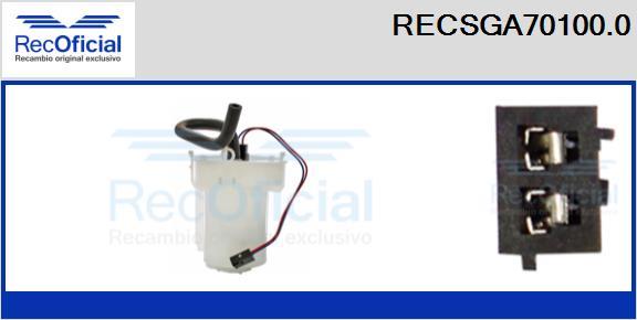 RECOFICIAL RECSGA70100.0 - Горивопроводен модул (горивна помпа+сонда) vvparts.bg