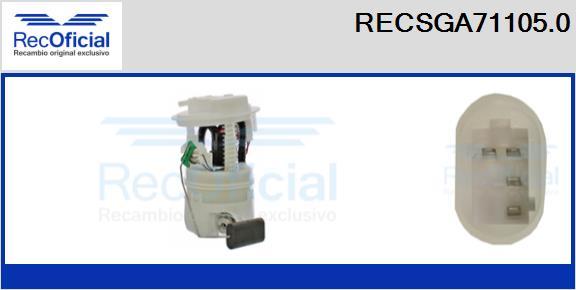 RECOFICIAL RECSGA71105.0 - Горивопроводен модул (горивна помпа+сонда) vvparts.bg
