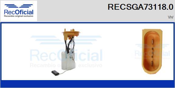 RECOFICIAL RECSGA73118.0 - Горивопроводен модул (горивна помпа+сонда) vvparts.bg